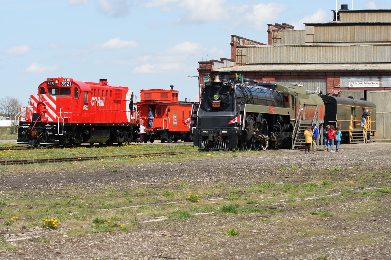 On May 4, 2008 the Elgin County Railway Museum in St. Thomas, Ontario had former CP Rail RSD-17 8921 and Canadian National 4-6-4 5700 on display for the public to observe. The Empress of Agincourt had been acquired from CP during 1997.
