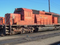 Here is a CP SD40-2 that was converted to B unit status by removing cab equipment, ditch light fixtures and blanking out the windows. The frame of this dash 2 now roams the rails as SD30Ceco #5007.