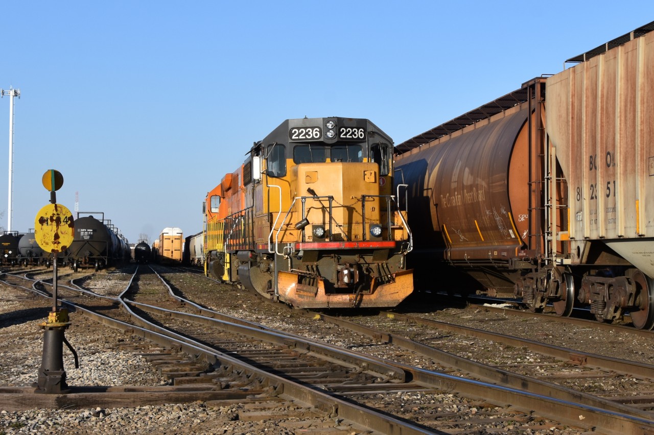 A warm sunny spring evening in Kitchener finds GEXR 580/584s power resting not where we would usually find it in between shifts. With train 580 having likley run out of operating hours, the crew had left the units idling in the yard rather than the engine sidings at the VIA Rail Station waiting for 584s crew to show up. This wasnt that bad as 580 almost made it back to home base (there’s been times when the train was left idling in Guelph) but a bit more walking for 584s crew. This night actually 584 had a very important task to deliver LRV Train 506 to Waterloo for the LRT committee so it’s great that the units were able to make it back to Kitchener at least!