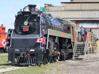 On May 4, 2008 the Elgin County Railway Museum in St. Thomas, Ontario had former CP Rail RSD-17 8921 and Canadian National 4-6-4 5700 on display for the public to observe. 