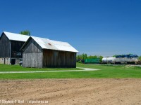 I'm standing on a nice small farm near Carlisle where the owner gave us permission to take a photo from their property. This is the second time I've shot here and both times was the weed sprayer. I don't find the Hamilton subdivision to be all that scenic, but there are a few nice photos to be had, and this is definitely a nice spot. Only issue is it's a very small window of time to have good light here, but if you can get a southbound around 1-2 PM you'll be golden. Please ask for permission if you plan to shoot here :) It's an active farm.