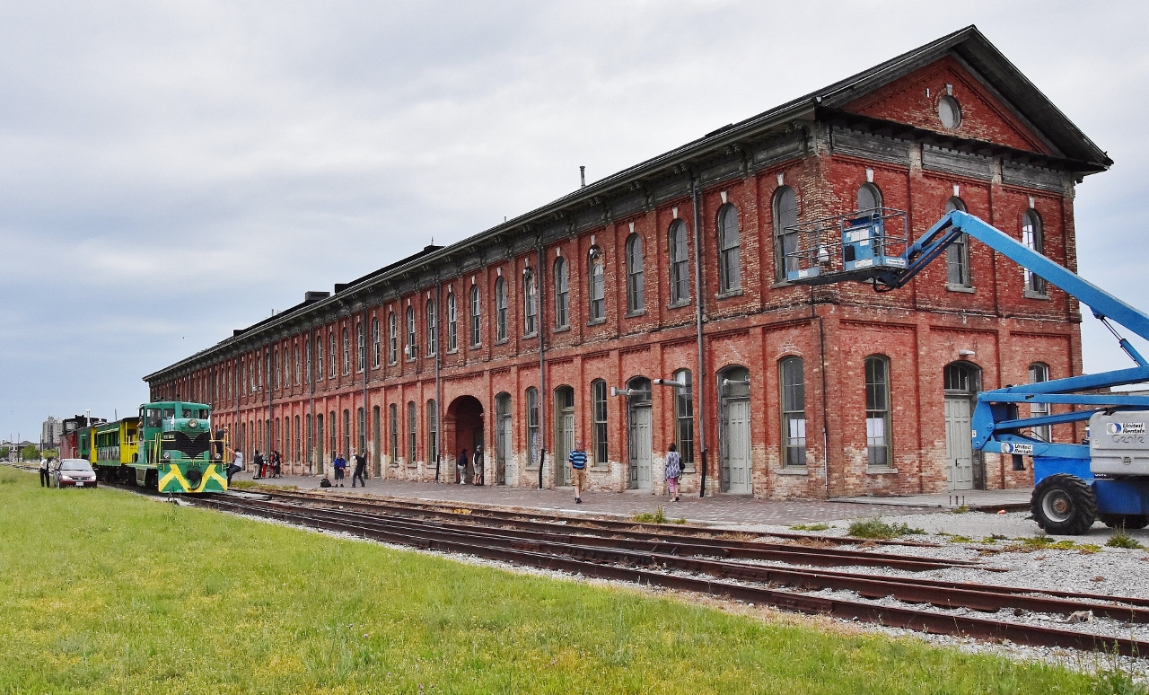 PTSR (founded circa 1983) now serves ** (circa 2018) the CASO station (built circa 1871) in St. Thomas, Ont. 


 On June 9, 2018 PTSR Loco #L3 'Winnie' and  train occupies the former CASO main track ( operated at one time respectively by CN, CR, PC, NYC, MCRR, and also used (at one time or another) by OSR, CP, Amtrak, C&O (Chessie), CPR, L & P S )(missed any roads?))....


... prior to backing to the new (circa 2017 ?) PSTR St Thomas station located [ on the former L & P S ( CN )] north of Talbot Ave.


 The ongoing St. Thomas CASO station repairs, upgrading and maintenance continues.....


The Elgin County Railway Museum ( not in image), former CR, NYC, MCRR shops, is to the left of the photographer.


 sdfourty