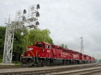 Three GP20C-ECO's and two GP38-2's let out quite the roar as they speed CP F94 through Lasalle.