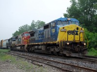GECX 7328, PRLX 228, and NS 6911 slowly lead X384 past Copetown.  The engineer appears to still be in good spirits despite having a junker leading the consist.  I'm sure the crew was thrilled when they saw their consist in Sarnia. 