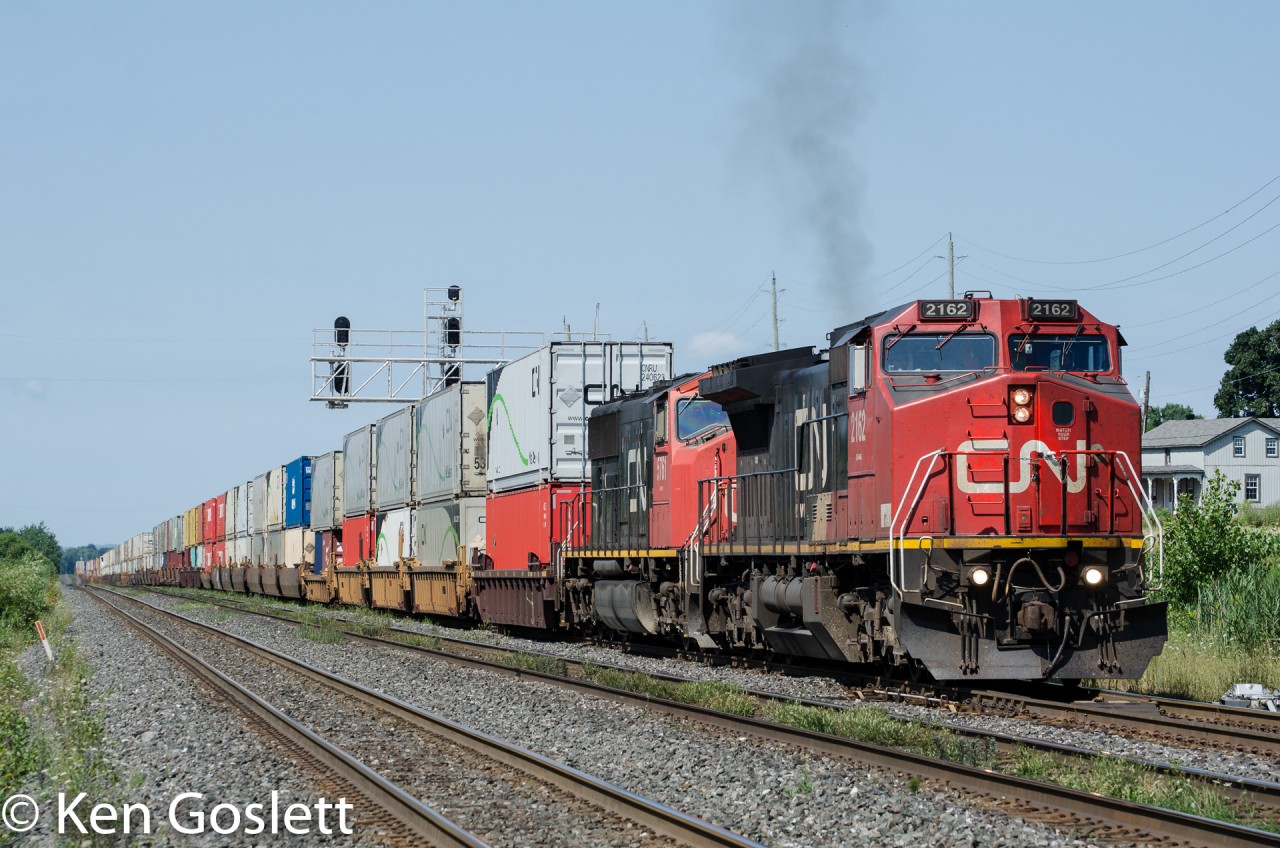 With its crew change complete, X106 departs for Montreal.