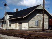 Chesapeake & Ohio's Wallaceburg Station is pictured in May 1976, located at Mile 40.94 along C&O's Subdivision 2 (later becoming the CSX Sarnia Sub). 