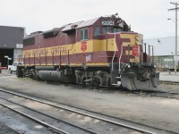 idling away the time at the diesel shop in the south yard of the former BC Rail.