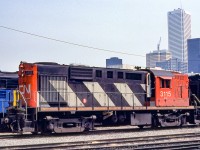 CN 3115 is in Toronto at the CN Spadina Yard engine facility on July 4, 1981.