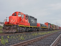Not often does a 7200 series GP9 yard set make it out onto the mainline, but today the exception was made instead of waiting for the 4138 to come off the shops to be mated to the 7083. I decided that a pull down set would be better than waiting 2+ hours in the yard. A few phone calls were made and off we went with a triple set, 7083-242-7230! A quick photo shows all three units at the ready waiting to head back to Mac Yard with 27 cars in tow. 