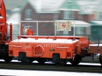 Inspired by Arnold's most recent posting, here's an "in action" shot of CN 52257 tagging along on the tail end of the SOR steel train.

52257 was built in 1917 for PRR, and purchased second hand by CN in 1943. Info per the 2008 CTG