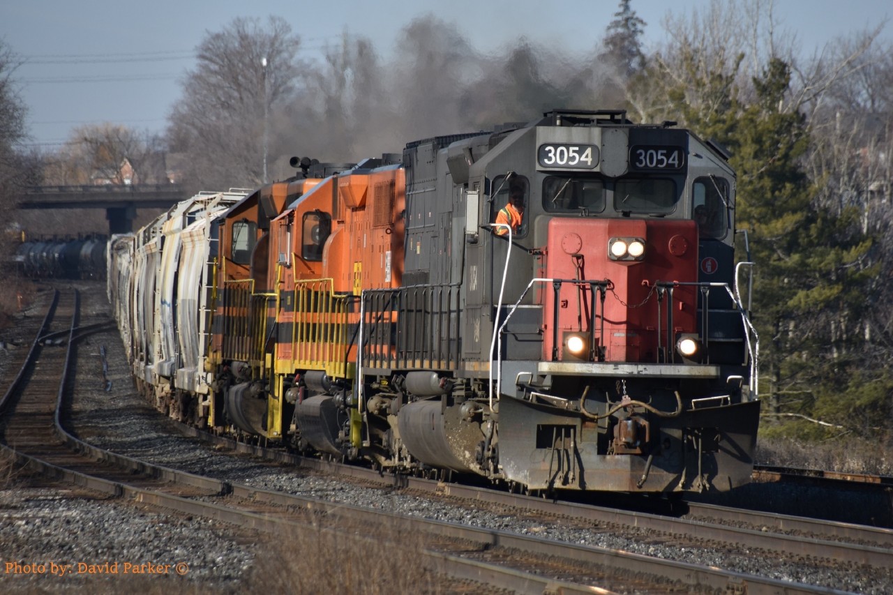 Most of my posts to date have been scanned K-64 slides, but with the pending take back of the Guelph Sub by CN I guess we wont be seeing this in Georgetown much longer. I was out playing with my new Nikon D3400. I posted this on FB with the caption "If you only shoot one train a day. One with a Tunnel Motor in the lead is acceptable". One day I'll have to go thru my California slides to see if I ever shot this unit on Cajon or at Tehachapi.