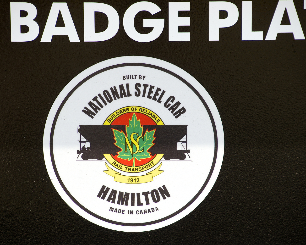 A well car recently built by National Steel Car features this logo.