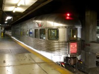 Private Car <i>Babbling Brook</i> is seen parked on Track 17 of Montreal's Central Station. This car was built by Budd for New York Central and is now privately owned. It arrived in Montreal on Amtrak's <i>Adirondack</i> on Friday evening and will be departing Sunday morning. Of note to Toronto-area railfans; it will be making its first trip to Toronto this coming week, arriving on Tuesday and departing the next morning on the <i>Maple Leaf</i>.