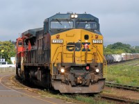 M39671 15 cruises through Brantford in some (surprising!) early morning sunlight. GECX 7329, IC 2722, CN 2448, and 159 make up the consist