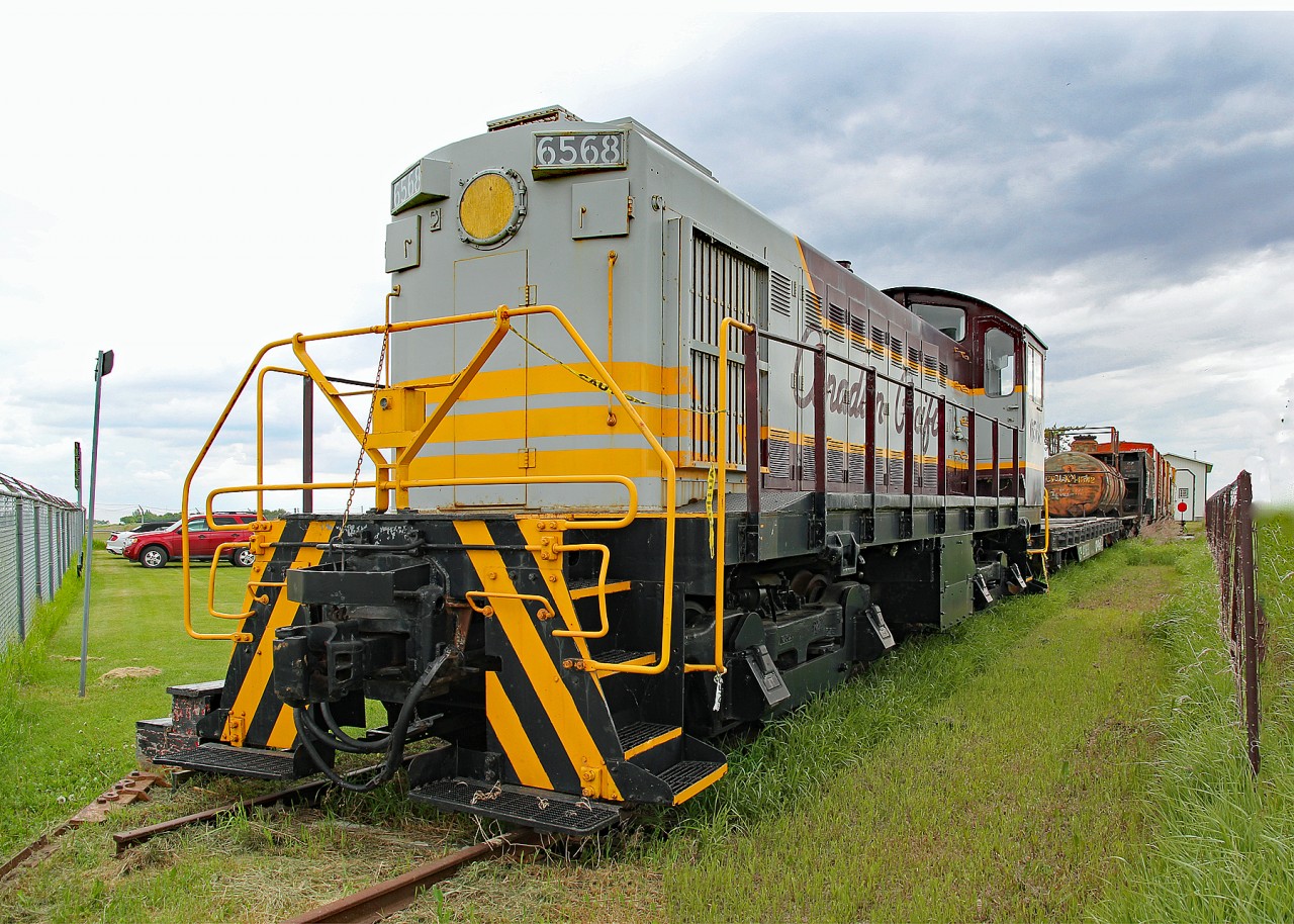 MLW S-3, CP 6568, built 1957, on display at the Saskatchewan Railway Museum