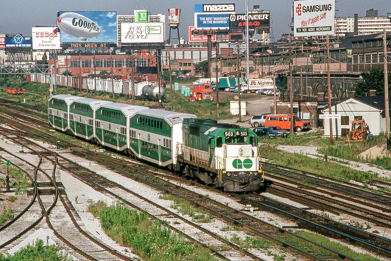 GO 503 is in Toronto on August 8, 1988.