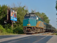 While the Humber River Bridge along the Oakville Sub is replaced during the coming weekends, all trains are detouring over the short Metrolinx Canpa Sub.  About every 20-30 minutes a few GO/VIA trains or equipment moves to/from Union pass by (plus of course Amtrak/VIA 97/98).  Here, VIA 70 with 913 on the point has the equipment for VIA 85 tacked on the rear; seen above with VIA 6458 trailing for the short trip over to Union Station.
