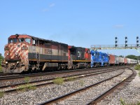 A43531 18 rolls through Paris Jct with BCOL 4619, CN 2557, GMTX 2277, GMTX 2325, and 35 cars