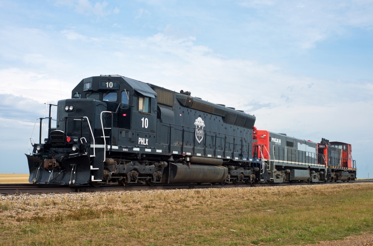 A nice variety of power awaits it's next task at the P&H elevator just west of Tisdale Saskatchewan.