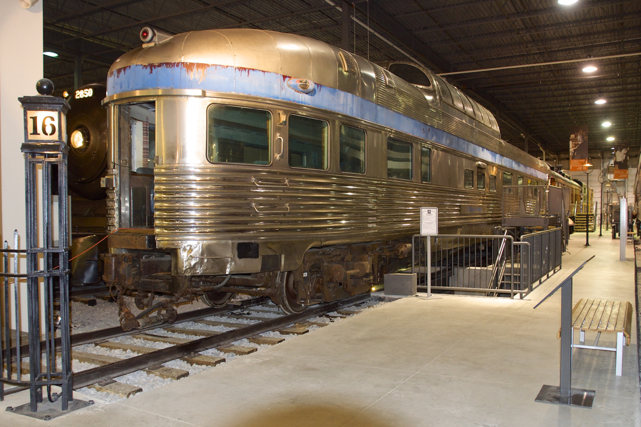 Park Car Sibley Park has recently been moved into Exporail's main building (the Angus pavilion) where it is expected to be restored cosmetically. It takes the place of the Dominion of Canada steam engine beside Royal Hudson CP 2850.