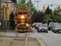 This shot kind of reminded me of racers at a starting block, except I don't think QGRY 2500 stands a chance being on the Burford Spur. The crew has finished at Ingenia and will head back to Stuart via the Dundas Sub.
