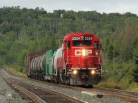 Heard this CP spray train on the scanner while on a trip to Thunder Bay and ended up "chasing" it out of the city. Luckily for me, it was restricted to 15 MPH so the chase was a rather easy one using the Trans Canada Highway.
