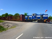 So.... here's the other locomotive used by Martech Industrial Services Inc in the Welland area. This has the logo on it for "OSH Rail Services", reporting marks "MPRX 101" and this unit was rebuilt somewhere approx 2014 and it's been in our area for at least two years. The history of this thing is a mystery but it's used almost daily down here for those who want to go see it. Martech owns a railcar repair business down by the end of this line as well as switches this pipe plant with various spurs. This operation only has two grade crossings so it's a tough one to photograph unless you get lucky. I've photographed both the ex Stelco unit and this once each over the last couple years but can't say how often either are used. 



