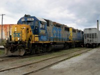 CSX 2697 and CSX 2613 embark on the afternoon yard shift as they pass the historic Pere Marquette Station en-route to switch Dow and various other industries around Sarnia. 