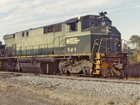 Taking a break in the siding at Onward on the BC Rail Lillooet sub. 644 with white flags as a "work extra". I recall we were doing some odd jobs in conjunction with MoW crews finishing a major tie, rail and ballast project .Great afternoon light for a picture, in hindsight, sadly I did not take a picture of the caboose. It's all long gone history.