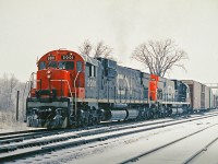 CN MLW C-630M's 2001 and 2008 are switching Aldershot Yard. Once finished, they will proceed to the Grimsby Sub.