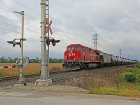 CP 8000-650, with trailing DPU 8861, heads east at mile 98.8 on the CP's Windsor Sub.