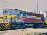 The "Empress of Agincourt" is dead, the stack is capped, but this would not spell the end for the Empress.  She would be revived in Action Red paint and serve on the transfer service from Agincourt to Lambton Yard for some time to come.  