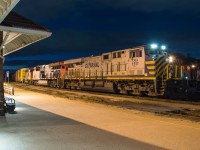 CN A43431-15 is back on their train after work Brantford to lift an ailing unit from L580 and 6 cars of Toronto traffic for forwarding to Mac Yard.  On this night the lead unit was CREX 1511, I know many dislike the CREX units but I quite enjoy them!