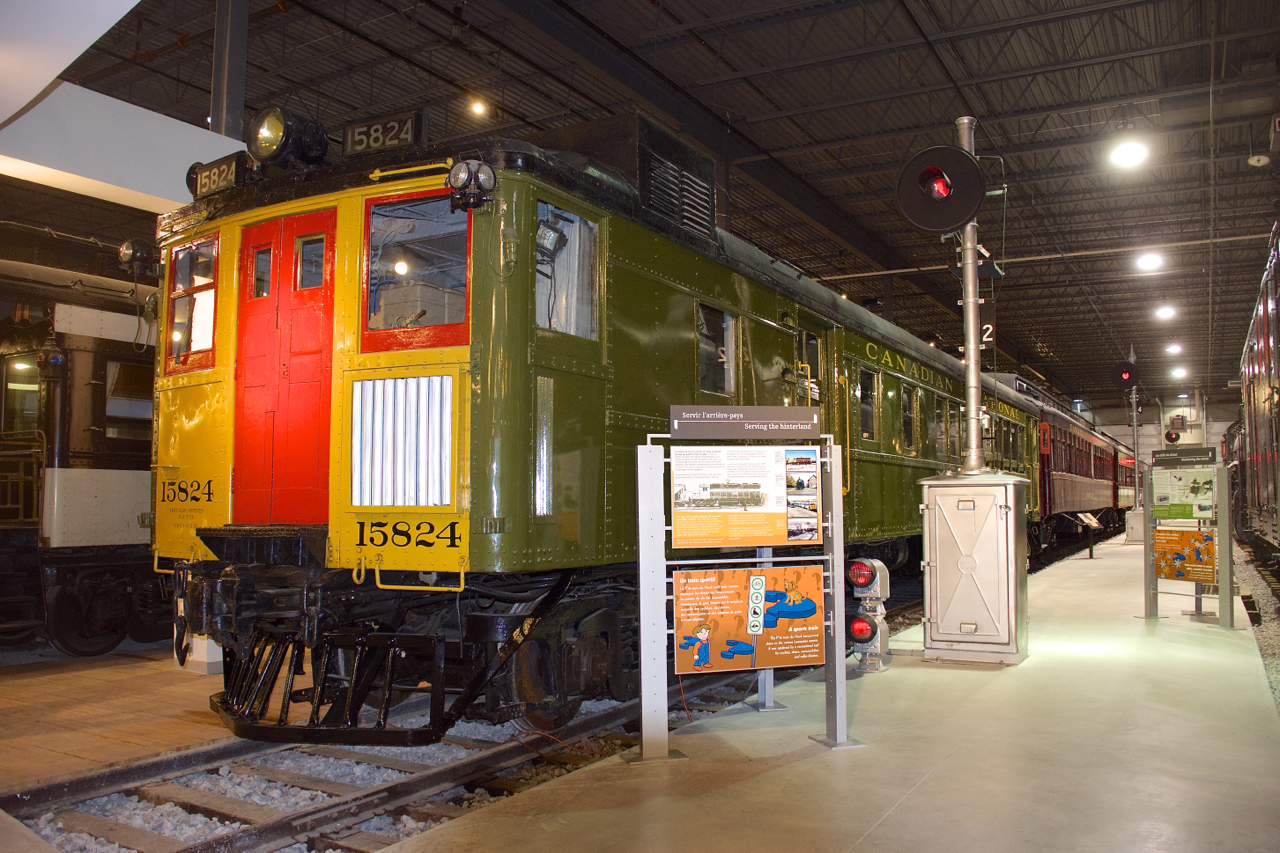 Moved into the Angus Pavillion just a few weeks ago was motorcar CN 15824, a 1926 veteran built by Ottawa Car Mfg Co.