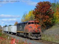 Ahh fall. I Took the kids to Andrews Scenic Acres nearby to play in the pumpkin patch and play bales but there was one train coming, and only one train and this was it, so I snapped this before proceeding to the acres. It seemed unremarkable to me at the time, but it's surely aged well. The colours were nice that year too.
