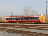 Another much needed Bombardier streetcar awaits delivery to the TTC. This one is numbered 4511.