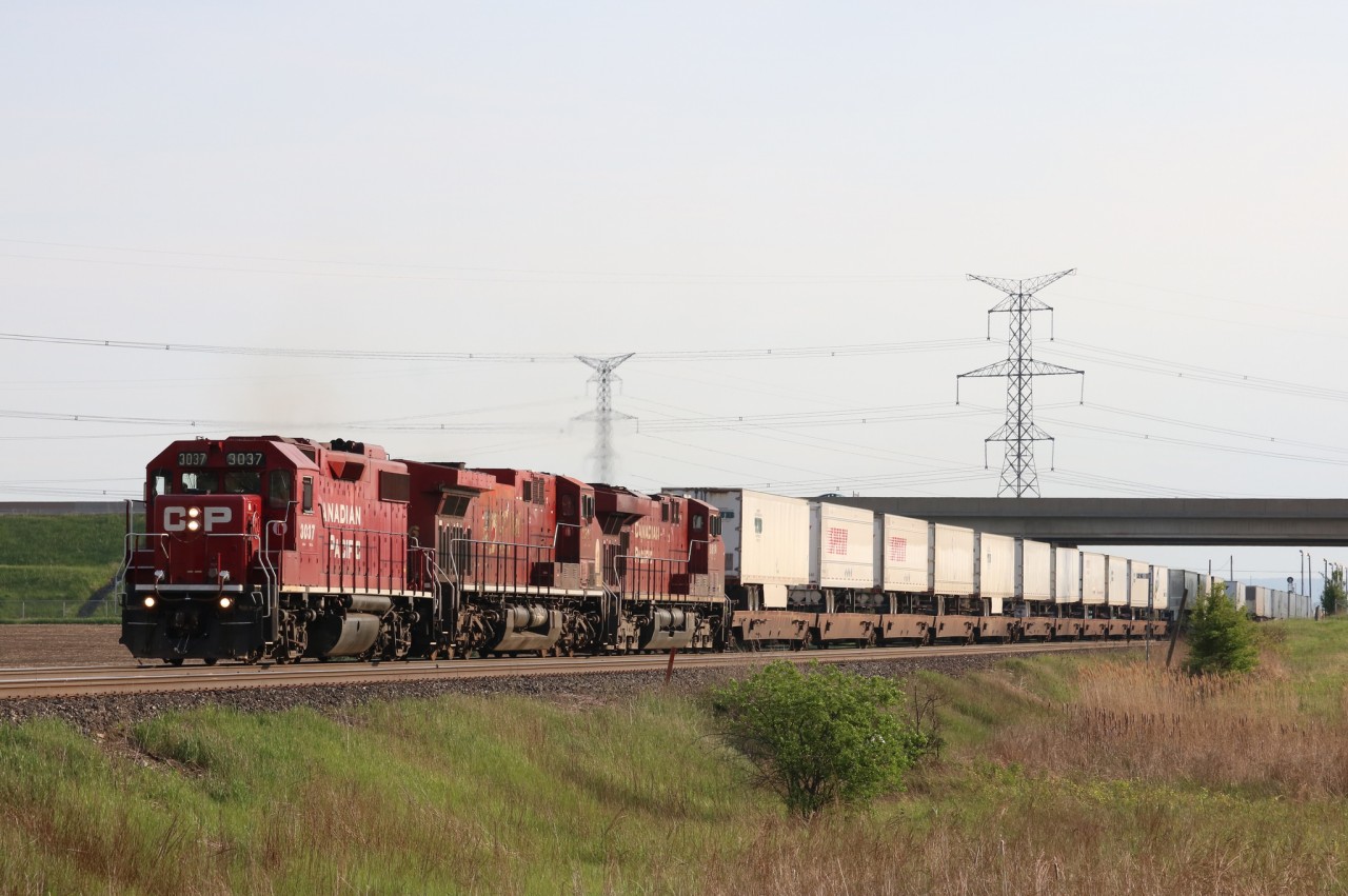 The last time we ever caught 132 was one with a GP38-2 leading, quite nice to see. They never doubled their train on this day when they left.
