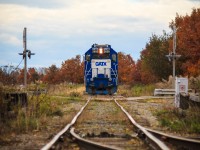 Without realizing what I had just done, I took my farewell shot of the CN Sarnia Spur. We had chased L514 throughout the morning, from Chatham to Thamesville and back, upon arriving back in Chatham L514 cut off their cars from Thamesville at the North end of the former C&O yard, then ran light power to Thompson’s in Blenheim to pull the final cars back to Chatham, closing an era. It wasn’t until talking to a fellow CN conductor that was working the job, that I was told that this may be the final time CN travels the Sarnia Spur. Thompson’s is now transporting their grain via truck to CP in Kent Bridge and no longer want to be serviced by CN. As a Chatham kid born and raised, this job has always had a special place in my heart and was always a favourite to chase. I feel very grateful to have my photos and memories of the line and the privileged to have traveled over it many times. Let’s hope this isn’t the end.