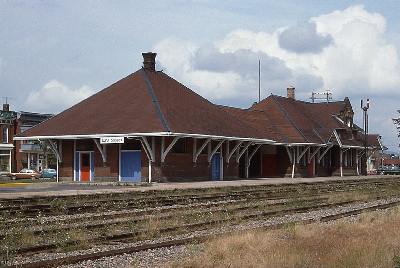 Sussex CN station is beautiful, preserved and restored. The building has been formally recognized for its' historical value, being placed on the Canadian Registry of Historical Places in 2007. Built in 1914, this charmer also has its' own freight house attached. Currently the structure is being used as the Sussex Visitor Information Centre.