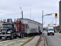 Allied 705 makes the trek north from Ingenia with 3 empty hoppers