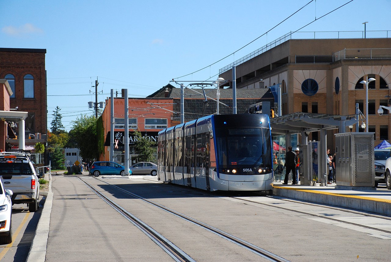 Seeing Jason's shot of Waterloo Town Square from 1993 prompted me to upload this photo of what the area looks like today.  The same parking garage is in the back of both photos, although we weren't standing in the same spot.  It's amazing how much this area has changed in the 25 years since Jason took the photo.  The LRT is quite the undertaking and it'll be interesting to check out once it's up and running.  I was at U of W and had heard the LRT was going to be on display on the radio while driving up so went for a walk to check it out.  My only regret is not renting a motorised scooter to get me there and back.  With a multi-use trail paralleling the LRT line, those scooters would make excellent chase vehicles!