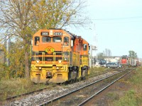GEXR operations in Kitchener-Waterloo, Cambridge and Guelph: ...More recently, GEXR in October 2018. GEXR 580 pushes ahead light power while 431 with GEXR 3054 on the point is outlawed in the Kitchener yard. Being that Kitchener is my home, GEXR operations in Kitchener, specifically, will be missed for me as CN takes over operations in a week's time.