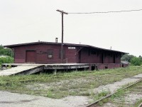 It seems odd that one of the cities most influenced by the railroads would shed its affiliation with them before most other communities. There were once 7 railroads radiating out of Lindsay. There were 5 stations, built on 4 different locations. Yet the last station was dismantled in 1963 and the last tracks were pulled up around 1992. All I could find in a visit back in 1977 was this CPR Freight Shed. I understand it was still in use in various capacity up until in the 2000s.  It is now gone, and save for a few static displays and rail trails, everything else railroad is now history there as well. The sign board on this shed I understand to be salvaged from a CP station that once stood on this very spot.