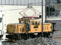 Inco's GE 85 Ton electric centercab locomotive was built in 1950 and was originally a Kennecott Copper Corp. unit until 1970.