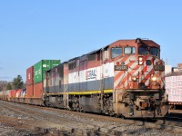 BCOL 4601 - BCOL 4611 roll through Brantford with 136 cars on CN Q14891 03