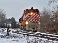 <b>Classy class lights!</b>  Looking Christmassy, OSR arrives at the lower yard to make a lift with class lights aglow.  Trailing the 644 is OSR 1620, recently arrived from Salford.  Merry Christmas everyone!