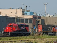 You just never know what your going to find out behind the diesel shop at Walker. On this day it turned out to be ex-CP 1533 now lettered for CRLX (Canadian Railserve Ltd) I believe it is now in Keephills AB. 