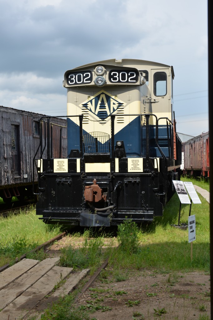 Parked outside the engine house waiting for service