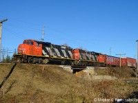 Zebras return to the Guelph sub, as L540 returns from Canwel in Acton. The small bridge crosses over Crewson's Line. In fact, this little spot is where Erin, Milton, Wellington County, and Halton Hills townships meet.