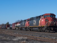 CN 394 marks the second train to be captured in my lens of 2019 and much like the first (385 with CN 5671, PRLX 211 and GEXR 2303) this 394 did not disappoint.  Power this morning was class leader CN 2400 with CN 2440 and BCOL 4642 providing the additional ponies.  We came very close to being blocked by M331 on the South track, but we had the railfan gods on our side for this one.  Cheers to 2019 everyone.